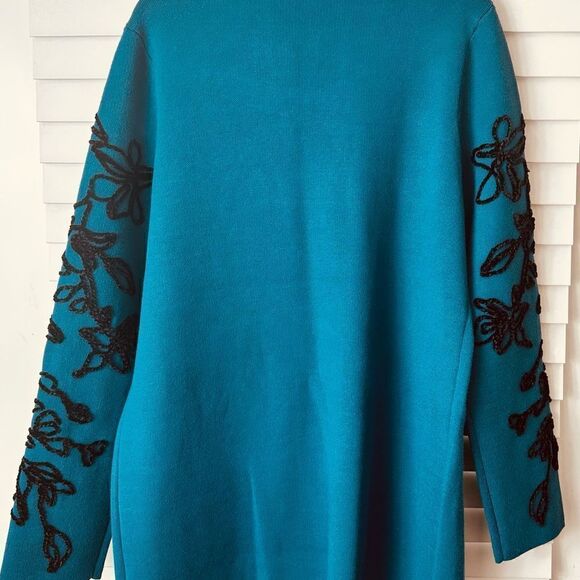 Chico’s Size 1 Chenille Soutache Cardigan - Picture 9 of 11